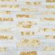 Yellow White Galala Beige Marble Culture Stone , Ledger Stone Panels Anti - Mildew