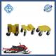 Multicolor 3 Pcs Snowmobile Flat Dollies 3in Swivel Caster Snowmobile Moving Wheels