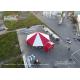 100sqm Multi - Sides Red PVC Roof Outdoor Commercial Party Tents VIP Cassette Flooring