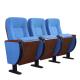 Sky Blue Fade Resistant 3 Seat Theater Seating / Folding Cinema Chairs