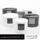 Round Rigid Gift Box Packing Scented Soy Candles With Black Label Stick