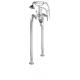 Chrome Finish Bath Tub Shower Faucet , Floor Standing Bath Shower Mixer Tap