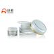 White Acrylic Empty Cream Jars , Round Plastic Makeup Container 15ml 30ml 50ml