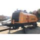 HBT60 200M Used Concrete Trailer Pump , Sany Boom Pump Renew Orange Color