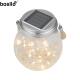 3000K Decorative Solar Lamp Solar Powered Lamp With Glass Plastic Cap