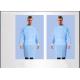 High Performance Waterproof Surgical Gowns , Blue Disposable Overalls Non Toxic