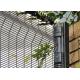 RAL9005 Green Security Anti Climb Mesh Fence Galvanized Steel Curved Type