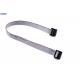Custom 10 Pin Flat Ribbon Cable , 2.54 mm 10 Way Idc Ribbon Cable Assembly