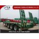 3 Axle 60 Ton Gooseneck Low Bed Semi Trailer With Ladder For Construction Machinery Transportation