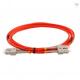 Multimode Duplex Fiber Optic Patch Cord , UPC SC To SC Patch Cord