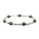 OEM Glass crystal Silver Beads Bracelets , Teen Boho Style Bracelet
