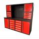 1.0-1.5mm Thickness Heavy Duty Red Stainless Steel Workbench Tool Cabinets for Workshop