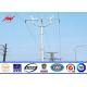 ASTM A123 Galvanized Standard Steel Power Pole Distribution 69 KV Power Line Pole