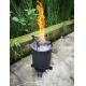 Outdoor Portable Mini Flame Cube Electric Stove Wood Stove Camping Stove With usb fans