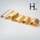 OEM Brass Bar Rail Fittings , C38500 Brass Rail Profiles For hotel decoration