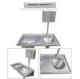 Wholesale hygienic 304 stainless steel surgical sluice sink for hospital and medical usage