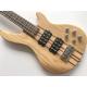 professional active electric bass guitar neck through body bass guitar with mahogany body 24 tone positon