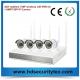 2015 new products cctv wireless ip camera system, 4ch 720p wifi nvr kit