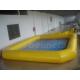 Yellow Color Square Inflatable Water Pool For Paddle Boats