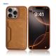 Pu Leather Mobile Case Cover Magnetic Magsafe Shockproof For IPhone 16 15