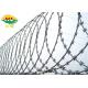 Flat Style Galvanized Razor Blade Barbed Wire 450mm Coil Acid Resistance