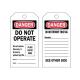 Customized Lock Out Tag Out Sign , Industrial Safety Disposable Lockout Tags