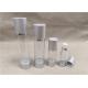 Various Size Airless Acrylic Lotion Bottle Transparent Bottle Body Silver Cap