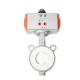 PTFE Actuator Stainless Steel 304 Soft Sealed Butterfly Valve for Customized Port Size