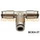 Male Brass Union Branch T Style Push On Tube Pneumatic Hose Fitting 1/8 1/4 3/8 1/2