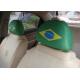 European Style Car Seat Headrest Covers Personalized For Soccer Fans