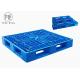 Double Deck Reversible Hdpe Plastic Pallets Stackable With 6 Reinforcement Bar