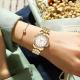 Classic Romantic Stainless Steel Alloy Case Encrusted Diamond Quartz Watch For Women