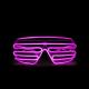 Multi-Color EL Wire Shutter Glasses Light Up Glow Sunglasses For Concerts, Party, Night Clubs