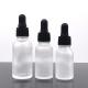 Multi Capacity Frosted Dropper Glass Essential Oil Bottles 5ml 10ml