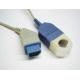 Nihon Kohden Spo2 Sensor Cable 2.4m With DB9 N.K Sensor Oil Resistance