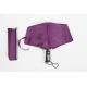 21 inch purple auto open close umbrella with  rotated frane and rubber coating plastic handle