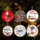 Custom Ceramic Hanging Christmas Tree Ornaments For Festival Holiday Decoration