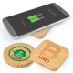 Bamboo Smart Phone Wireless Charger Ultra Slim Fast Charge 5W Biodegradable