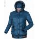 Womens Detachable Down Jacket With Large Hood Country Style Windproof