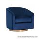 Velvet Upholtetered Contracted 1 Seater Sofa