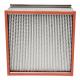 Pharmaceutics High Temperature Hepa Filters Stainless Steel Enclosing Frame