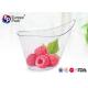 FDA Clear Plastic Disposable Dessert Dishes Juice Dessert Serving Dishes