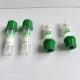 Green Cap Peripheral Micro Blood Collection Tube 0.25ml-1ml For Pediatric