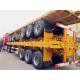 20ft 40ft Flat Bed Semi Trailer with 60 Ton Carry Capacity Flatbed Tractor Trailer