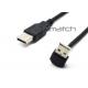 Right Angle High Speed USB 2.0 Cable Assembly Round Shaped USB A Cable