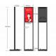 Super Slim 17 Inch Touch Screen Kiosk Free Standing Android Tablet Kiosk Stand