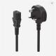 AC BS1363 3 Pin Power Cord Cable Plug PVC Jacket Male To IEC C13 Female