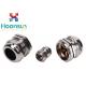 M18 EMC Type Metal Nickel Plated Brass Cable Gland With Shielding Washer