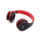 Red / Black Wireless Stereo Headphones Over Ear Type Noise Reduction