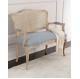 Event linen upholstery rattan back dining chair,handcrafted wood frame with carved chair furniture
